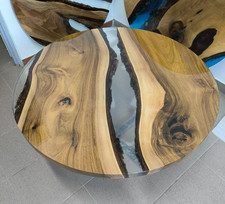 Rund Couchtisch aus Massivholz