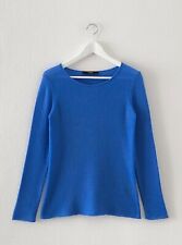 Hallhuber 100% Kaschmir Pullover Blau Strickpullover Cashmere Gr. M