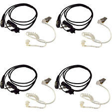 4x Freisprechanlage Headset W / Hörschlauch Hörer Ptt Mic für Icom Radio Geräte