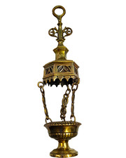 antiker Weihrauchschwenker / ewiges Licht ? aus  Bronze #35