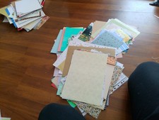 Hobbyaufgabe:Bastelpapiere/verschiedeneGrößen/neutral/Kartenbasteln/(63)