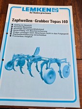 LEMKEN Grubber Topas 140 11.1991 Prospekt Brochure b