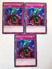 3x Bodenlose Fallgrube SDBT-DE029 Common 1 Auflage YU-GI-OH Karten Playset