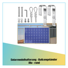 2 Stück Alu Solarmodul