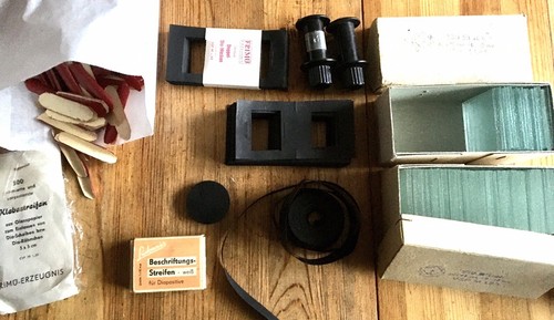 Paket diaprojektion - paket,