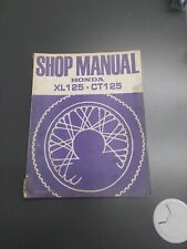  HONDA XL125  CT125  original Werkstatthandbuch / Reparaturanleitung