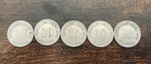 5er lot pfennig deutsches - lot,
