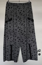 AKH FASHION BALLONHOSE ÜBERGRÖSSE GRAU-SCHWARZ NEU