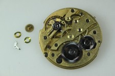 Taschenuhr Uhrwerk Schraubenunruh Bimetall Uhrenerssatzteil Ø 4,3cm mechanisch