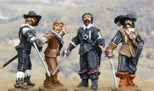 - NEU - Figurenset "Die vier Musketiere", 28mm