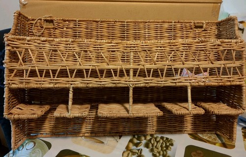 Wandregal vintage rattan - wandregal,