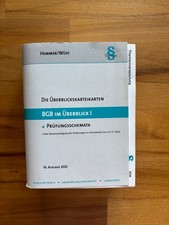 Hemmer/Wüst - BGB im Überblick I: Karteikarten - 16. Auflage