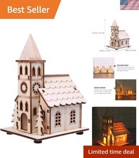 LED Weihnachtshaus Holz