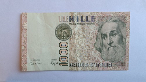 1000 lire banknote aus italien - aus,
