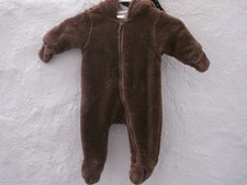 Teddyanzug Plüschanzug Wagenanzug Overall Grösse  62  H&M