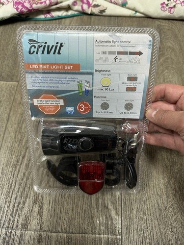Crivit led fahrradlicht set - led,