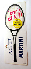 Werbe-Aufkleber Asti Martini Tennis ist toll ! 80er Jahre