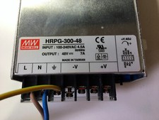 MEAN WELL HRPG-300-48 (IN 100-240VAC 4.5A / OUT 48V 7A) Industrielles Netzteil