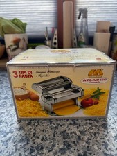 Marcato Atlas 150 Nudelmaschine Set - Edelstahl. neuwertig