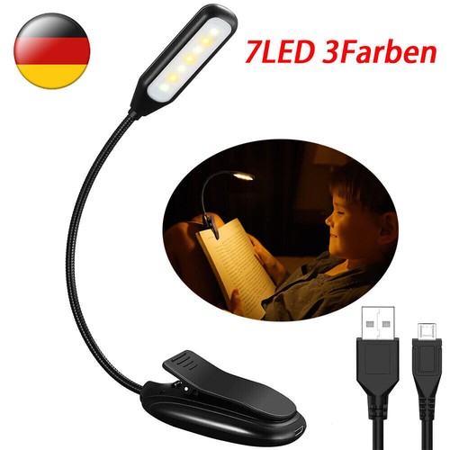 Leselampe buch klemme usb - buch,