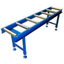 Qteck-Rollenbahn-Transportrollbahn-Förderband-Rollentisch-7 Rollen-200 cm