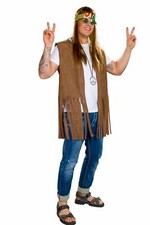 Hippie Weste für Herren, braun