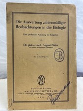Die Auswertung zahlenmässiger Beobachtungen in der Biologie : Eine praktische An