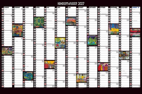 Hundertwasser jahresplaner art - jahresplaner,