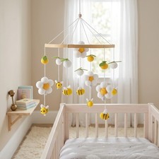 Bee baby crib mobile - bee,