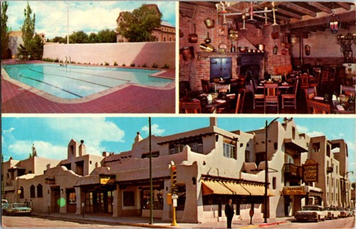 Santa postcard la fonda - la,