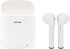 Denver InEar Kopfhörer TWQ-40 True Wireless Bluetooth + Qi Ladefunktion weiß