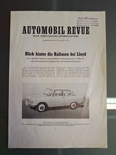 Automobil revue borgward - automobil,