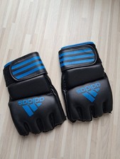 ADIDAS GRAPPLING BOXHANDSCHUHE SCHWARZ BLAU Boxen Gr M