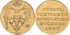 Gold - Dukat Schwarzburg-Rudolstadt 1803 Kopie 925/Silb. vergoldet