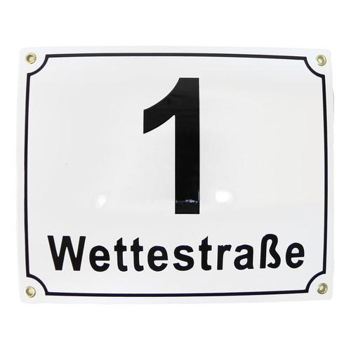 Hausnummernschild 20x25 - , cm