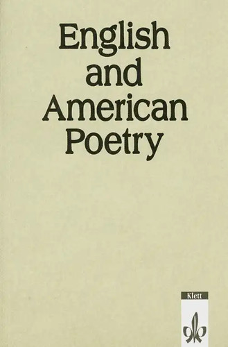 English and american poetry - english,
