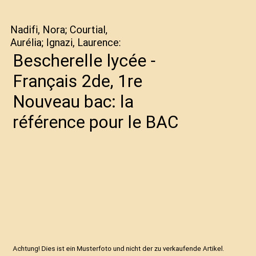 Bescherelle lycée français - bescherelle,