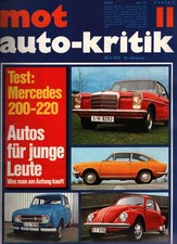 Zeitschrift MOT Auto Journal #11 1970 30.5.70 Mercedes 200 220 Renault 4 Käfer
