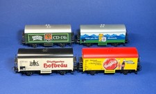 H0 Märklin 4 Kühlwagen Sinalco / Bärenmarke / Dinkel Acker / Stuttgarter Hofbräu