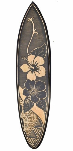 Deko surfboard aus hartholz - deko,