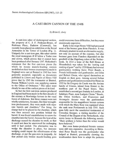 Cast iron cannon the - a,