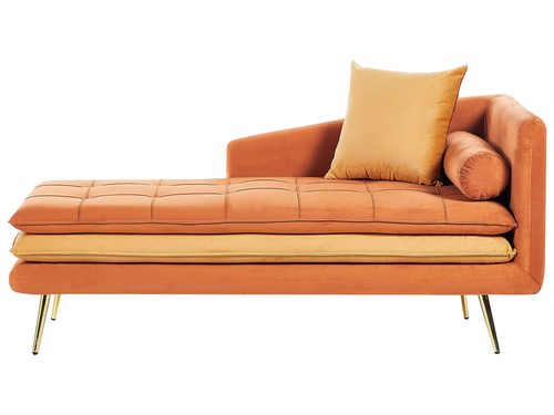 Ré re samt orange - ré­ca­mi­e­re,