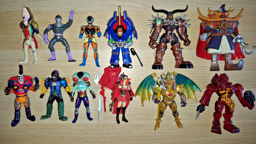 Vintage power rangers - vintage, figuren