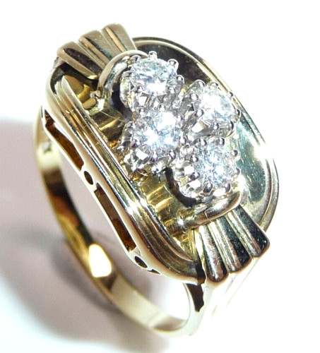 Ring 585 gold 40ct - 585,