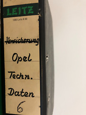 OPEL Ordner Handbuch Technische Daten Kadett Senator Ascona Monza ua. Oldtimer 6