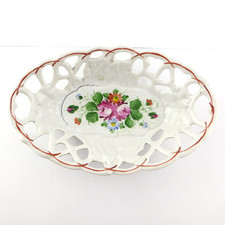 Durchbruchschale Obstschale Porzellan, Silesia 29 x 18 cm (A)