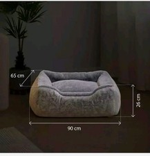Luxus Hundebett Katzenbett Eir Skolm  brandneu von Doggy Lounge  grau 90x65x26cm