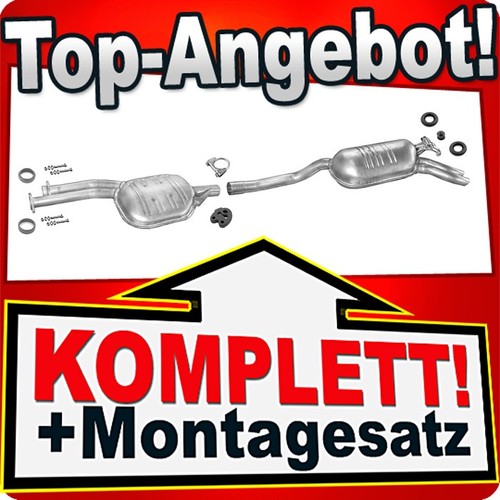 Auspuff für mercedes - mercedes, (w124)