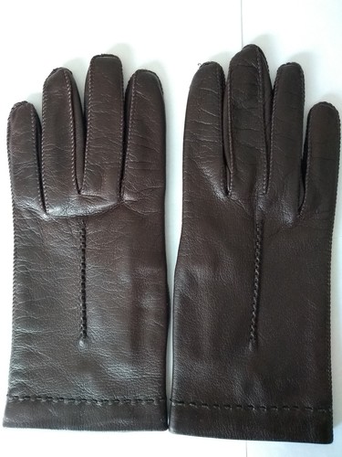 Damen leder handschuhe - handschuhe, braun