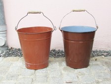 2 alte Eimer Emaileimer Email